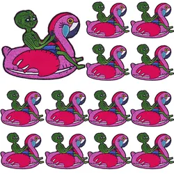 Parches bordados tácticos termoadhesivos Van Gogh Alien UFO