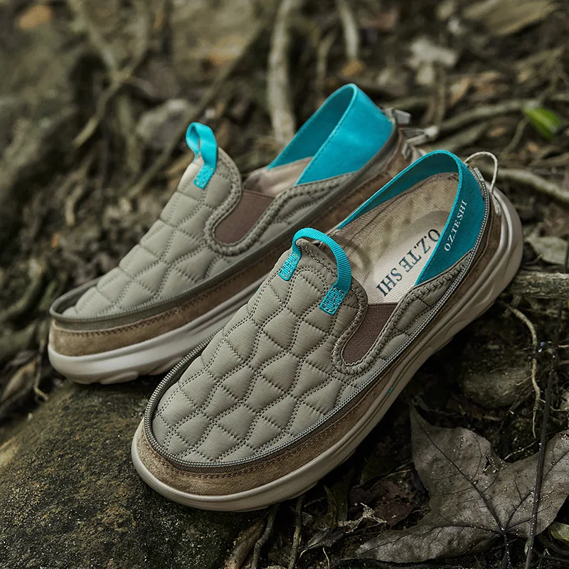 O.Z.THESHI, zapatos de senderismo transpirables, botas de trekking de malla, zapatillas deportivas para exteriores, zapatos ligeros informales de montaña con elásticos en el tobillo - imagen 3