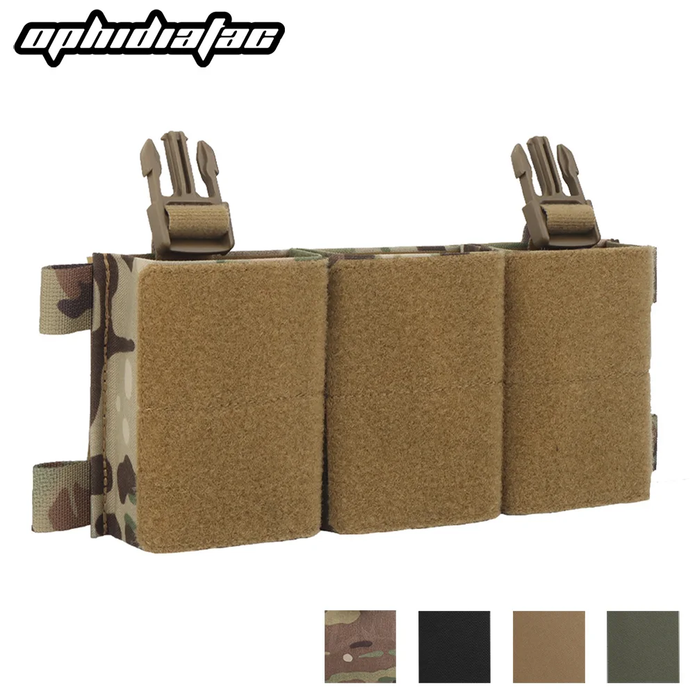 OPHIDIANTAC 7,62 Triple mag airbag suave doble uso lv119 chaleco de caza portador placa hebilla cs juego revista bolsa