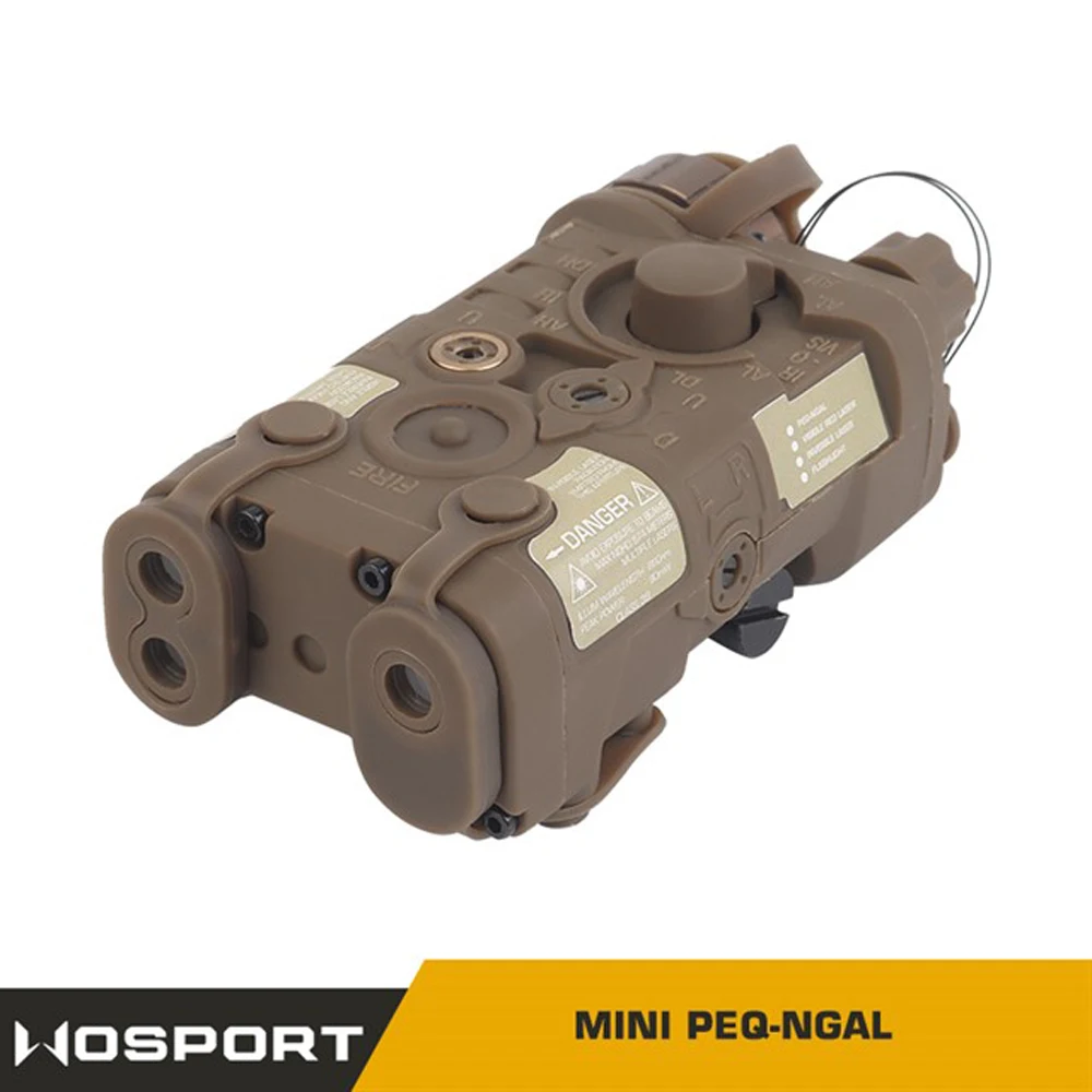 PEQ-NGAL táctico al aire libre Mini versión característica láser rojo + infrarrojo IR no luminoso + linterna LED - imagen 3