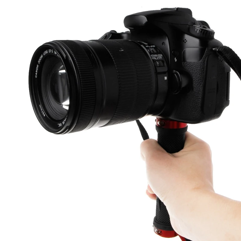 Soporte estabilizador con 1/4 pulgadas, trípode mano para cámara vídeo LED, envío directo - imagen 2