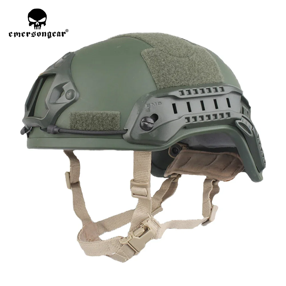 Emersongear-casco de caza táctico ACH MICH 2001, casco ABS TC 2001 de cubierta media, avanzado con cubierta NVG, protección de mano con riel lateral - imagen 4