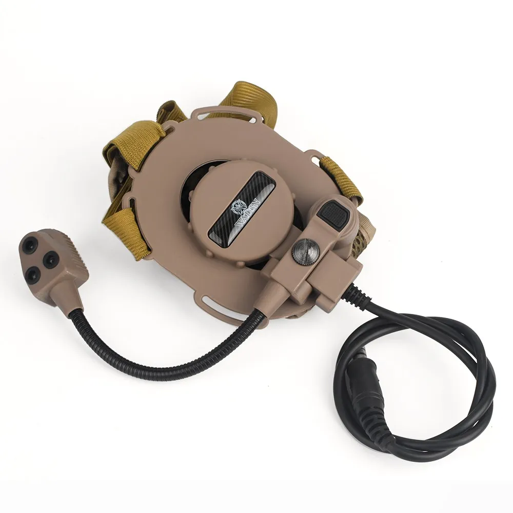 WADSN-auriculares militares de tiro Bowman III, cascos tácticos con micrófono brillante para caza, protección auditiva - imagen 4