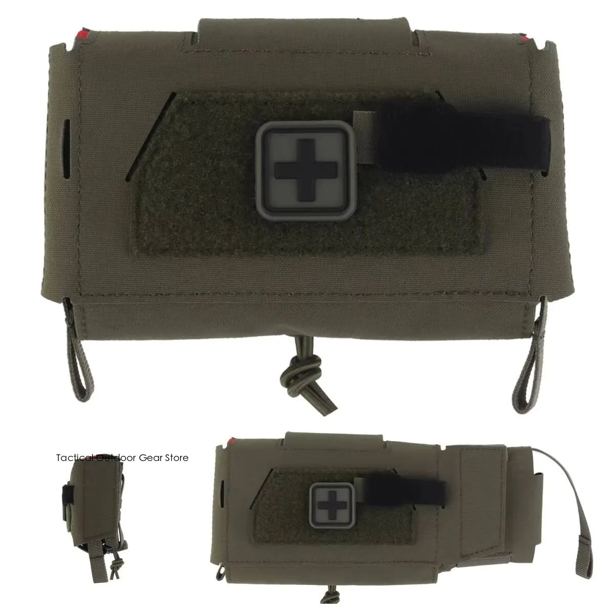 Bolsa compacta para traumatismos V3, bolsa médica táctica Molle MD2, bolsa IFAK para Airsoft, portador de placa de caza, equipo de cinturón - imagen 4