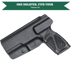 Sólo para pistola táctica Taurus G3/G3 Toro/G3, no se ajusta a G3X y G3XL, funda para mano derecha, funda para IWB Kydex