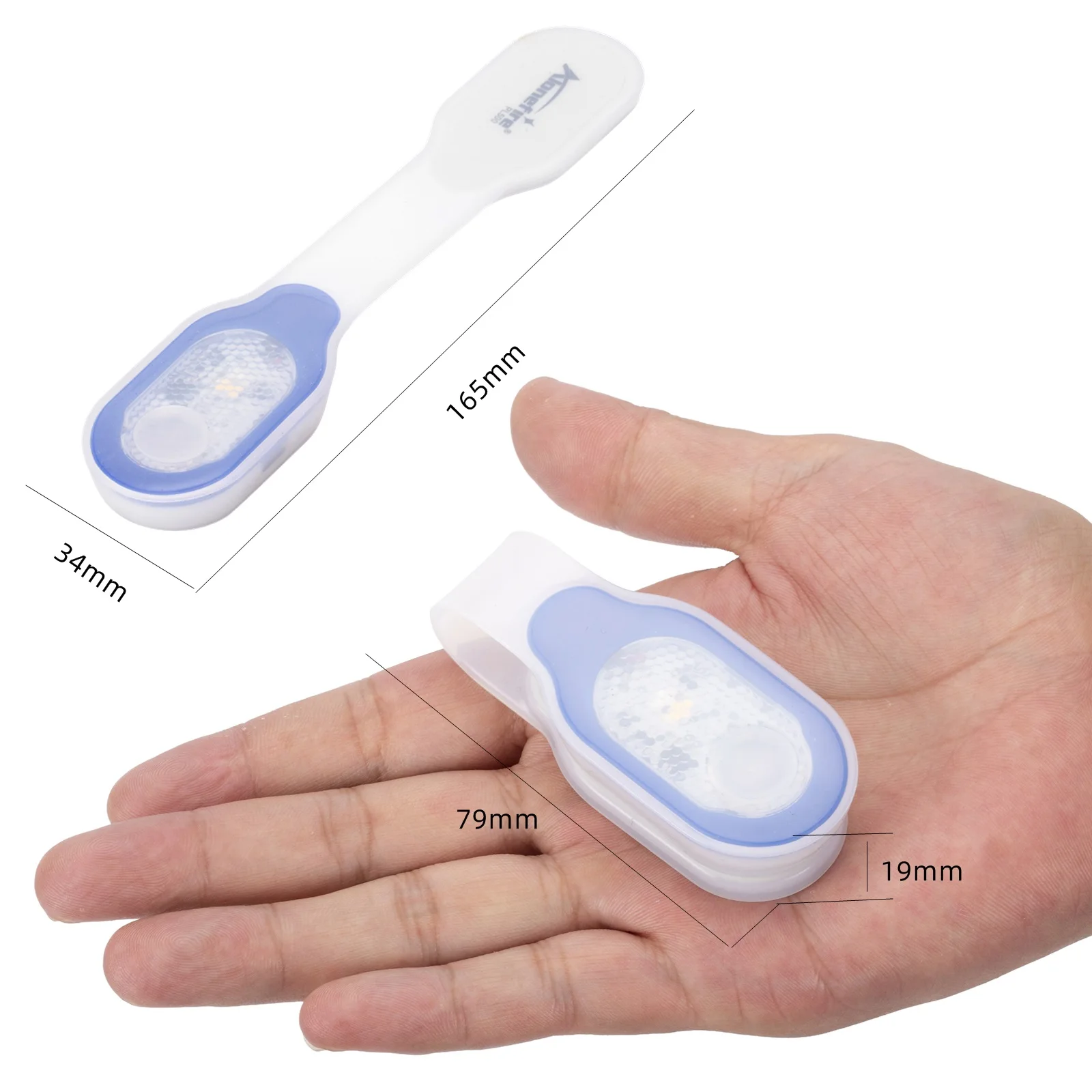Luz seguridad USB silicona blanca cálida para correr senderismo perro - imagen 3