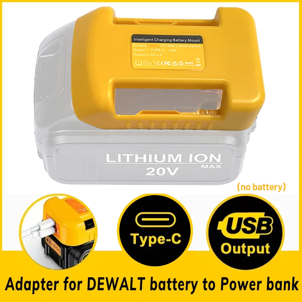 DEWALT DCB200 Adaptador dual salida para baterías 18V/54V
