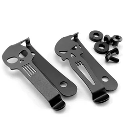 2 tipos de clips de cinturón KYDEX IWB HOLSTER de acero inoxidable, abrazadera trasera Wasit para funda de cuchillo, fundas de vaina, piezas de fabricación DIY