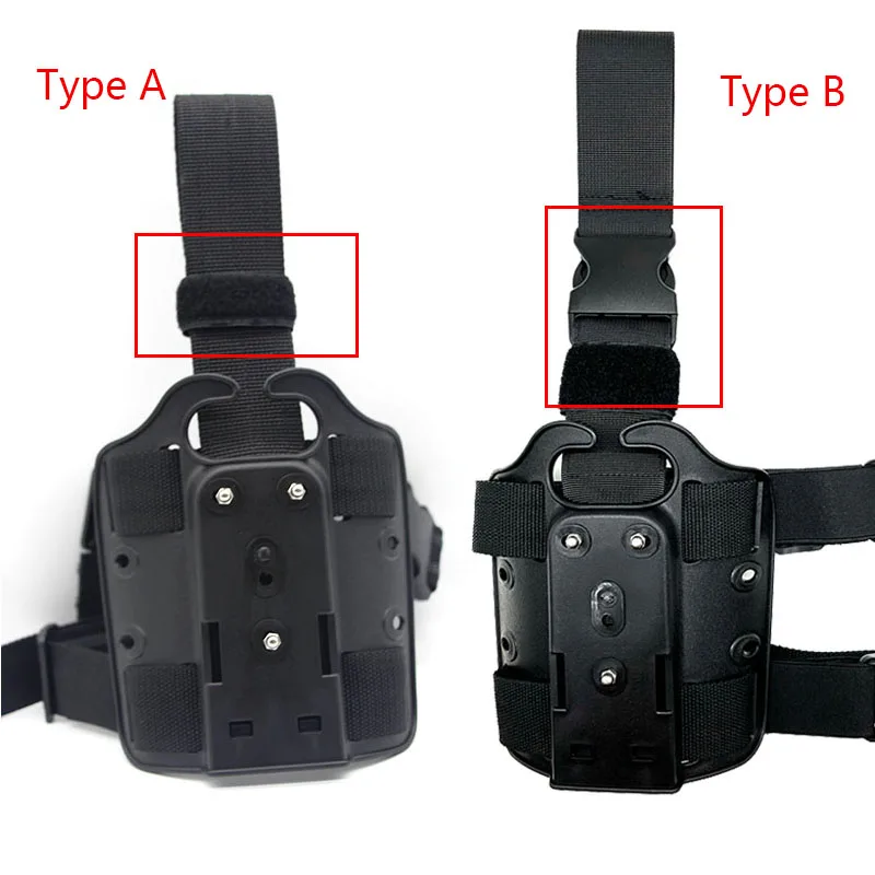 Adaptador de plataforma de funda táctica para pierna caída para G17 19 P220 P226 M9 funda muslo paleta equipo de caza - imagen 2