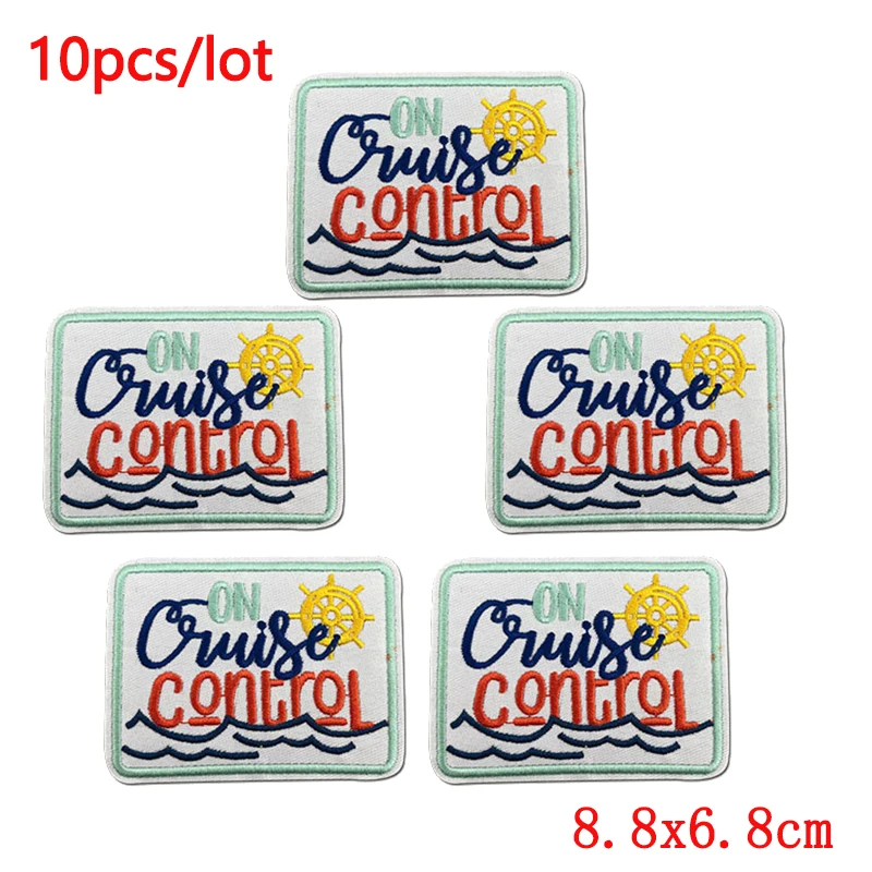 10 unids/lote de parches bordados con letras de dibujos animados, parche de hojas de flores, parches para planchar para ropa, sombreros DIY, decoración de apliques para mochila - imagen 5