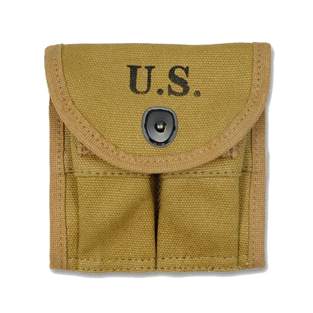 Bolsa de equipo M1 de estilo táctico Vintage de la Segunda Guerra Mundial, réplica histórica de color caqui, para acampar al aire libre, senderismo, paquete de almacenamiento de equipo de supervivencia - imagen 2