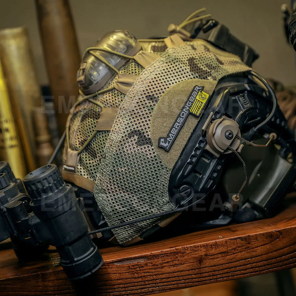 Emersongear para AG estilo OPS-CORE cubierta de casco rápido malla táctica caza al aire libre Paintball combate camuflaje Nylon 11,11 ventas - imagen 5