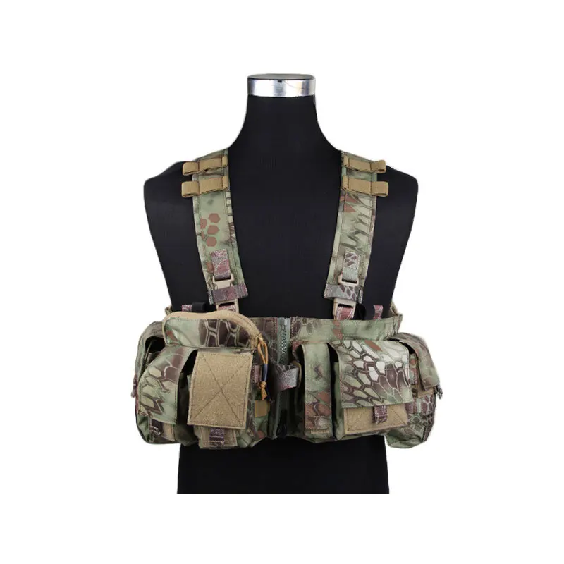 Emersongear táctico para MF Style UW Gen V Split Front pecho Rigt desmontable con hebilla de cremallera Milsim caza combate senderismo Nylon - imagen 3