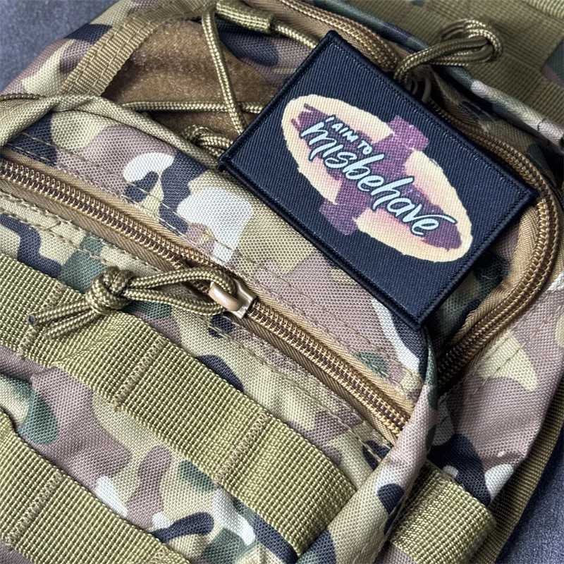 Parche con estampado táctico para ropa, insignias de moral, parches militares con gancho, pegatina para mochila, brazalete
