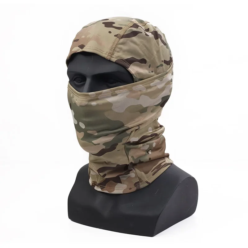 Emersongear, gorros tácticos de secado rápido, pasamontañas de camuflaje, máscara facial completa CS, juego de guerra, casco de caza, forro, bufanda larga para acampar - imagen 3