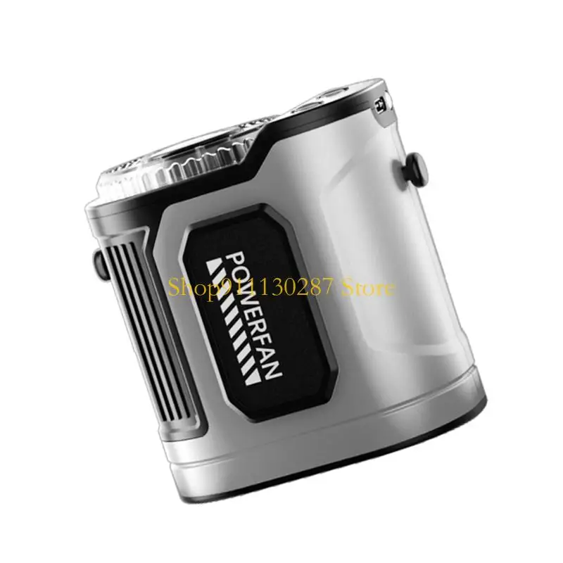 Ventilador portátil impermeable J1HC con batería recargable múltiples niveles velocidad para caminatas en lugares y - imagen 4