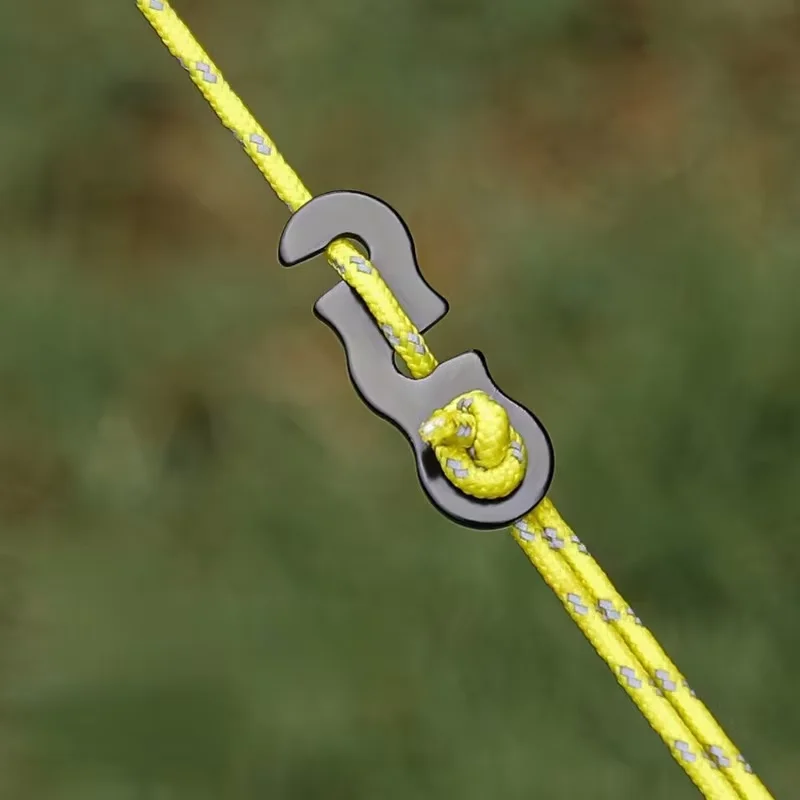10 Uds. Cable ajustable para tienda de campaña, hebilla de cuerda, tensores tipo S, Kit de sujeción para tiendas de campaña al aire libre, accesorios de seguridad - imagen 2