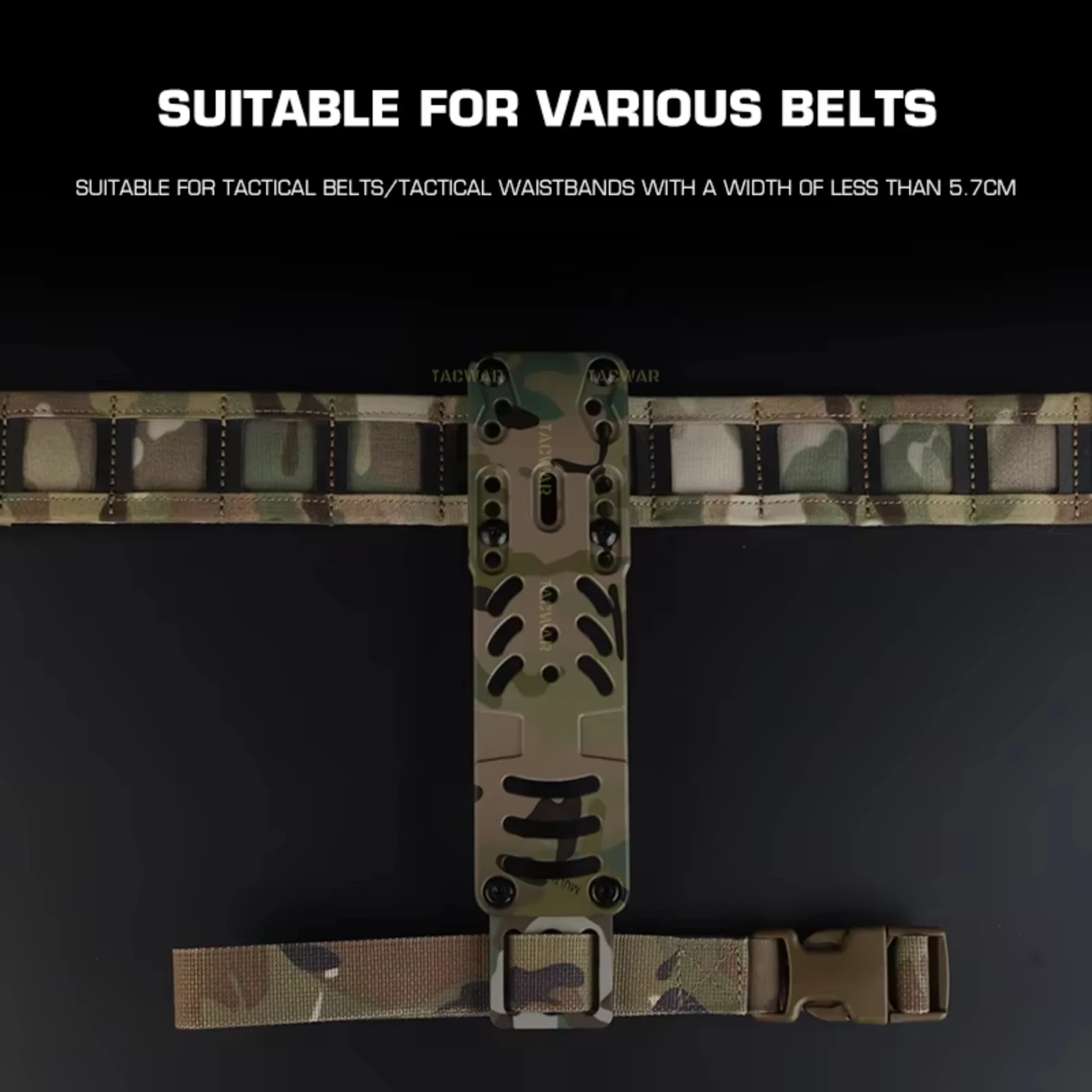 Plataforma de transporte de pierna abatible 2,0, adaptador de funda Modular de pistola táctica con correa de caída, Compatible con accesorios QLS Airsoft - imagen 3