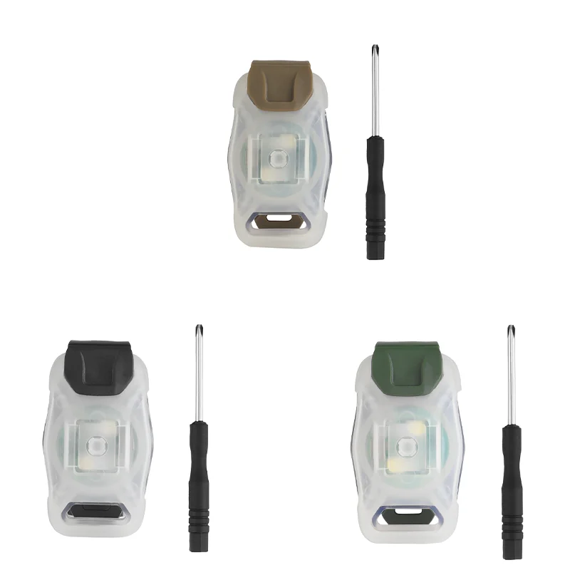 Luz con logotipo IR para casco de pistola de aire, luz estroboscópica para casco de adiestramiento de supervivencia al aire libre, luz de señal LED para motociclismo - imagen 5