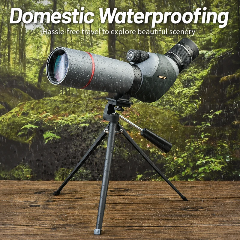 Miras de detección ED mejoradas con trípode, bolsa de transporte, BAK4, alta definición, impermeable, para observación de aves, 16-48X65 - imagen 5