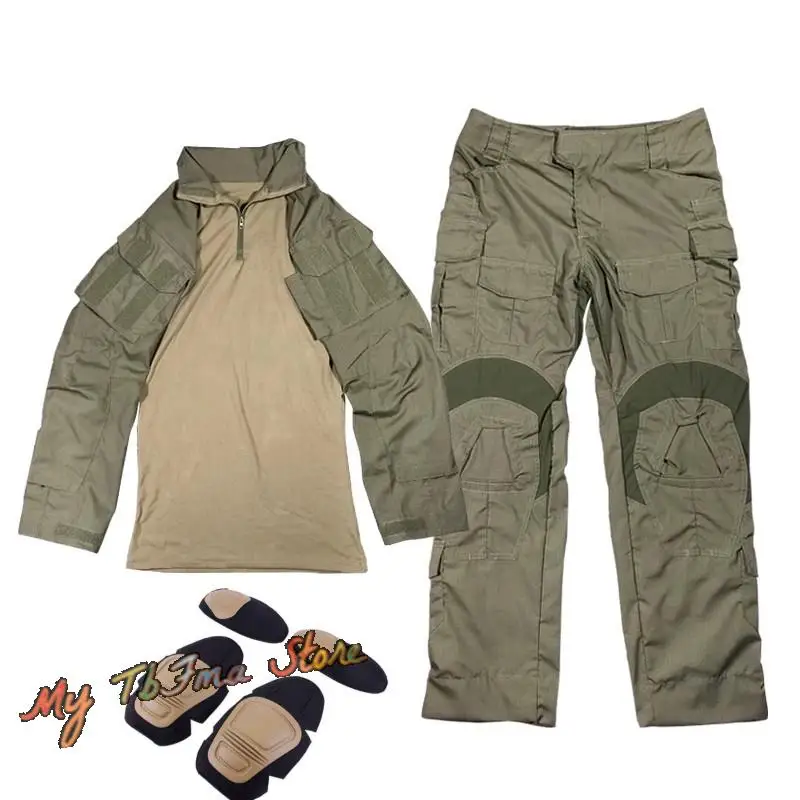 Traje táctico de rana G3, uniforme de combate GEN3 para hombre, traje con pantalones superiores y rodilleras y coderas - imagen 2