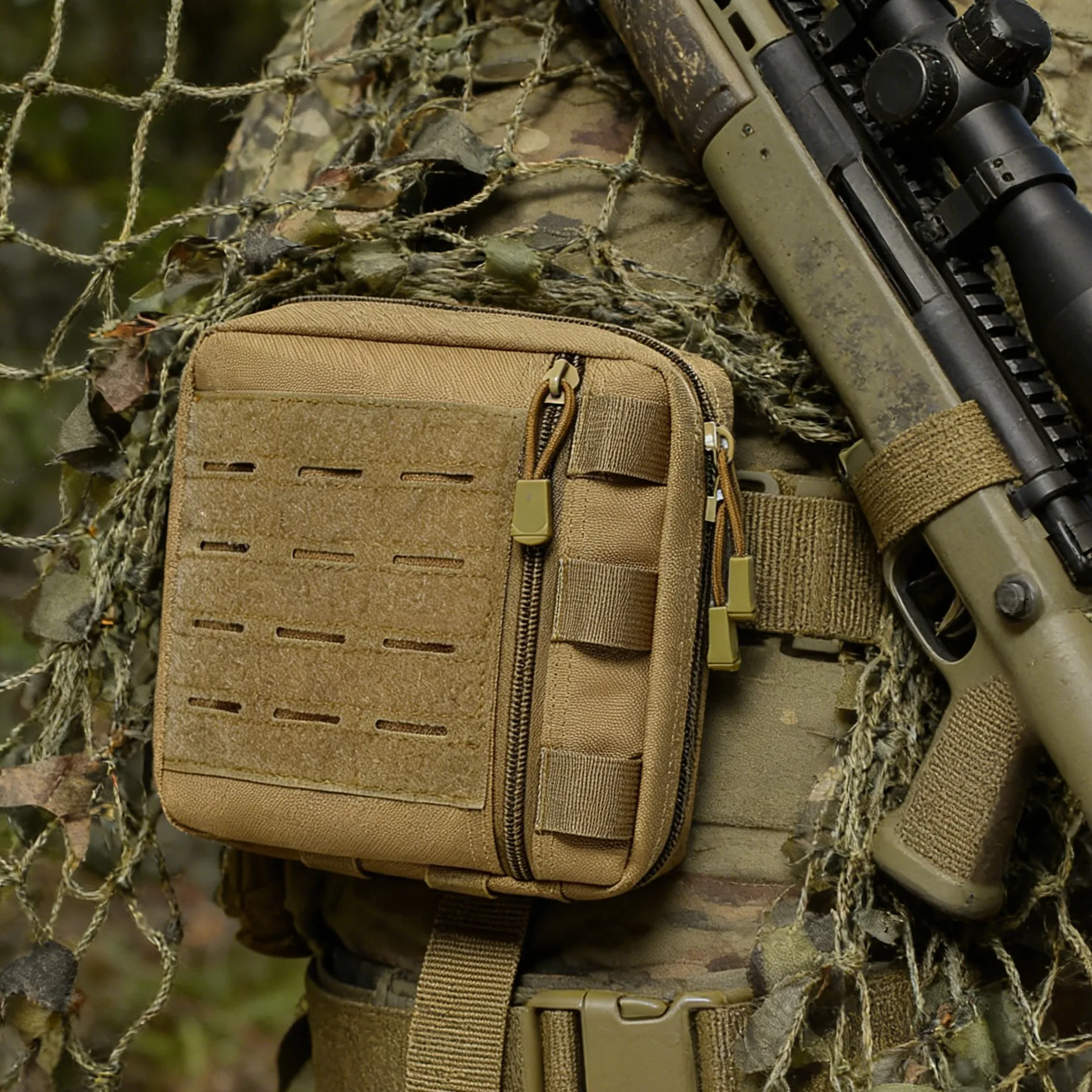 Bolsa táctica MOLLE nailon 1000D impermeable multifunción accesorios - imagen 4