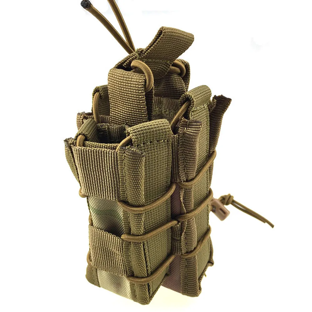 Bolsa táctica doble para Paintball, 500D bolsa grande de nailon, para Airsoft, caza, MOLLE - imagen 4