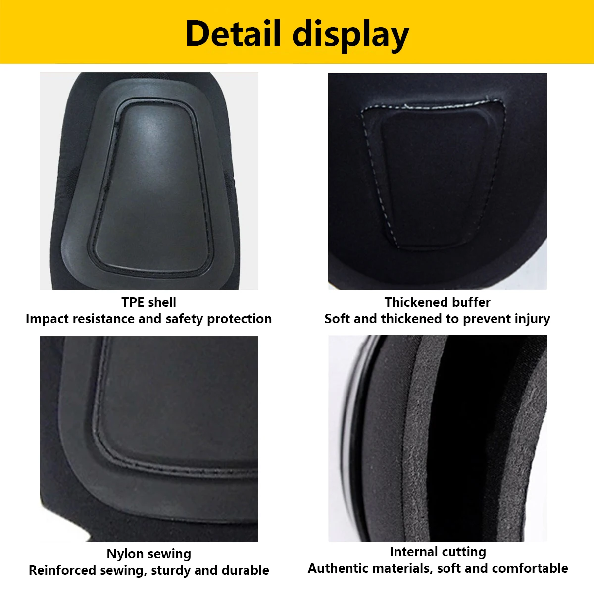 Equipo de almohadilla protectora táctica para Paintball, uniforme de combate Airsoft, solo accesorios de traje de caza, rodilla, codo, pareja - imagen 3