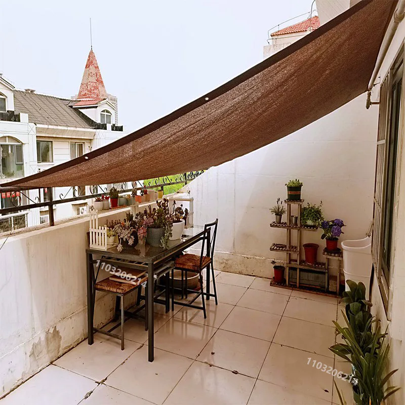 Red parasol para jardín al aire libre de varios colores, red parasol para terraza, red parasol para acampar, protección UV, tela de protección solar HDPE, sol - imagen 5