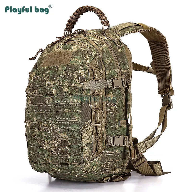 Mochila táctica de 25L para hombre, mochila Molle de alpinismo al aire libre, camuflaje militar, impermeable, equipo de deporte al aire libre, AVA143 - imagen 4
