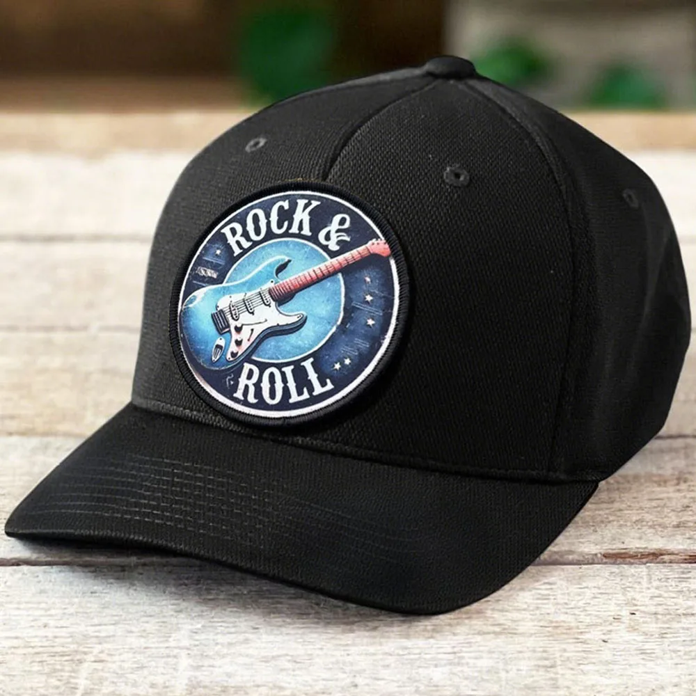 Parches de Meme ROCK & ROLL, parche de gancho y bucle, brazalete moral, insignia de moral del ejército militar, pegatinas tácticas para mochila - imagen 5