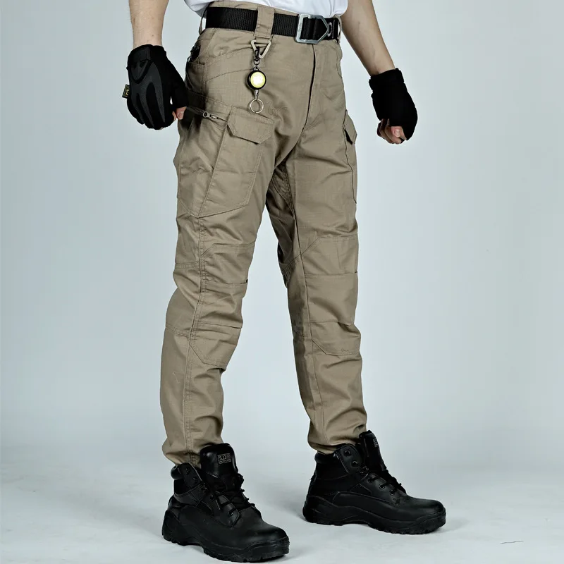Pantalones tácticos de camuflaje de las fuerzas especiales, monos para exteriores, pantalones multibolsa resistentes al desgaste IX7 IX9, pantalones de Fan del ejército, otoño - imagen 4