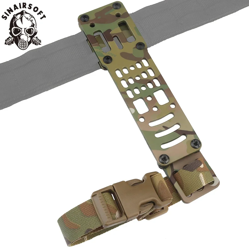 Adaptador de funda de pistola Modular de Metal táctico Compatible con plataforma QLS, banda de pierna caída, adaptador de extracción rápida para caza - imagen 3