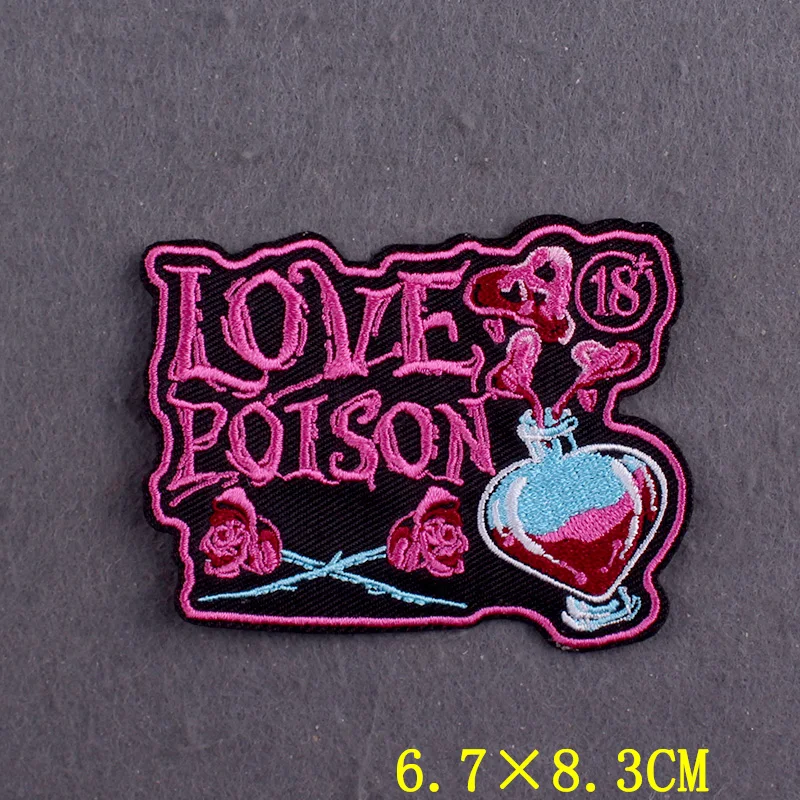 5 unids/set de parches Punk para planchar para pegatinas de ropa, insignias DIY en mochila, parche bordado de rayas de llama en decoración de chaqueta - imagen 4