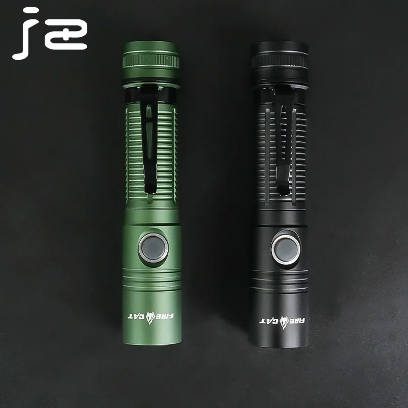 Lámpara de iluminación táctica FC100 para senderismo, linternas LED de potencia brillante de 1800LM, linterna para acampar al aire libre, linterna de emergencia con carga USB - imagen 2