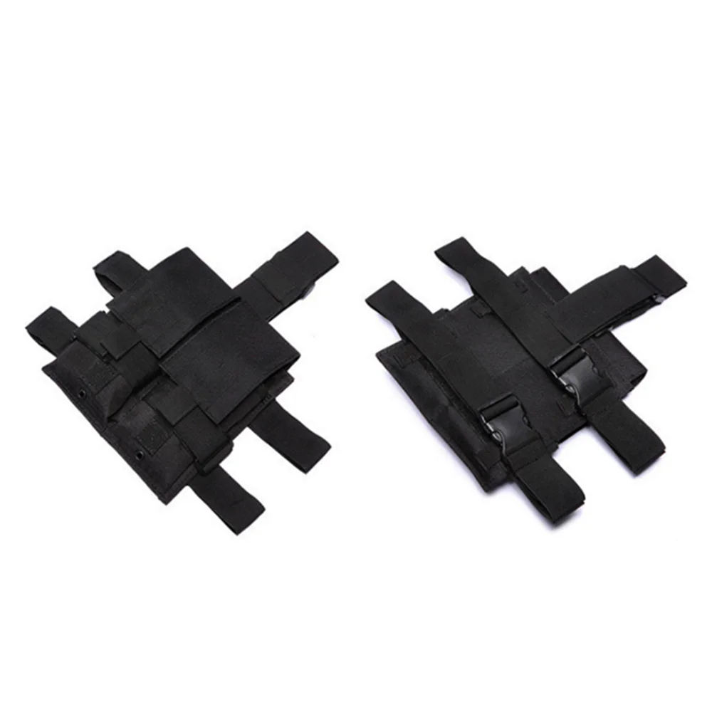 Funda táctica doble ultraligera, bolsa para revistas con pierna caída, 5,56/7,62, bolsa para revistas, Panel de pierna caída, aparejo MOLLE para muslo
