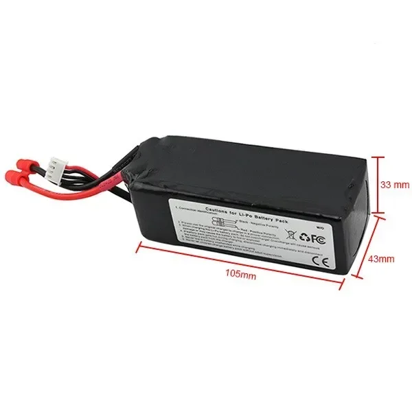 Batería Lipo de 11,1 V, 5200mAh, 20C, enchufe Banana con cargador USB para Dron cuadricóptero Walkera QR X350 PRO-Z-14 QR X350 PRO X380 - imagen 2