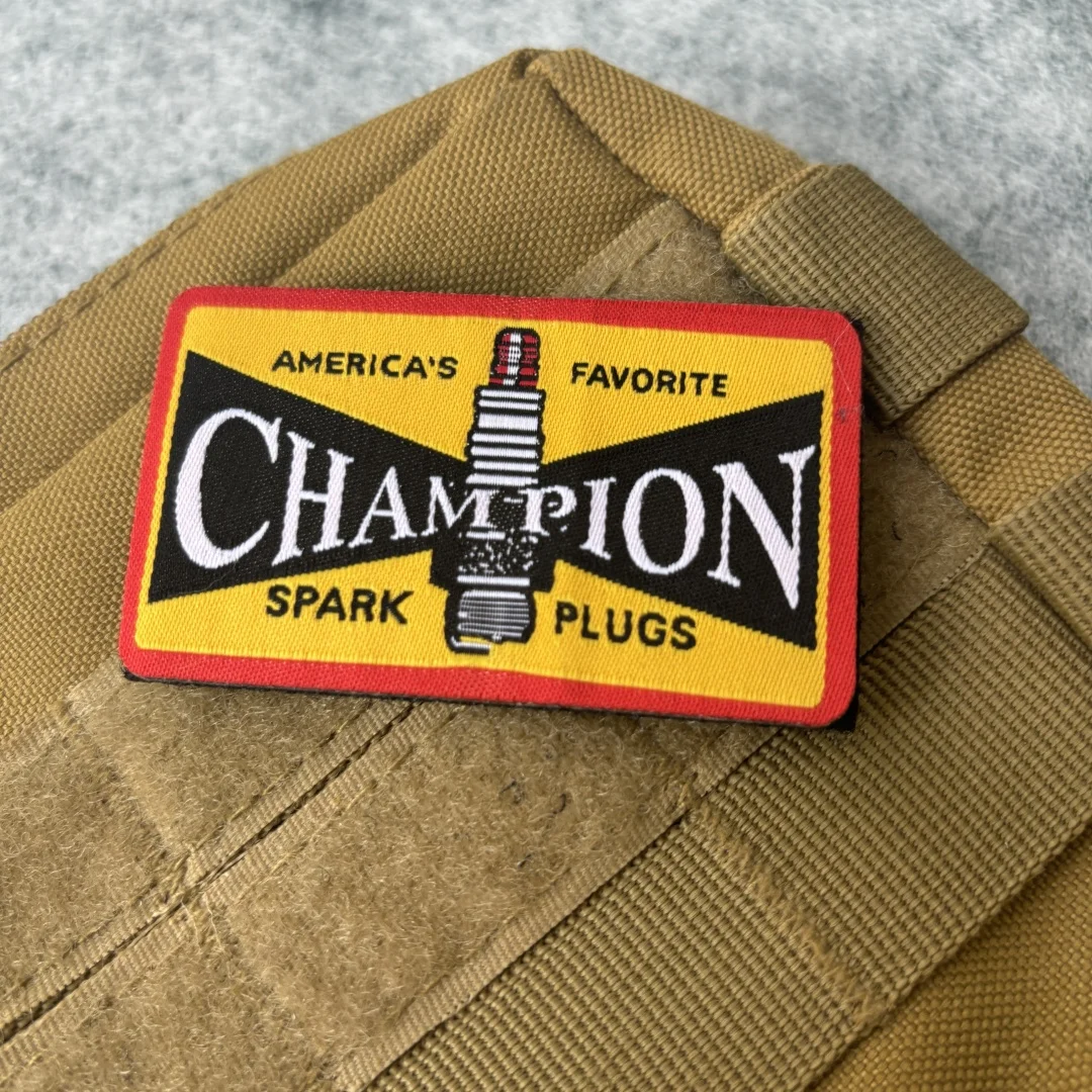 Parches tejidos de campeón, parche de gancho y bucle, brazalete del ejército, insignia de moral militar, mochila, pegatinas para ropa - imagen 4