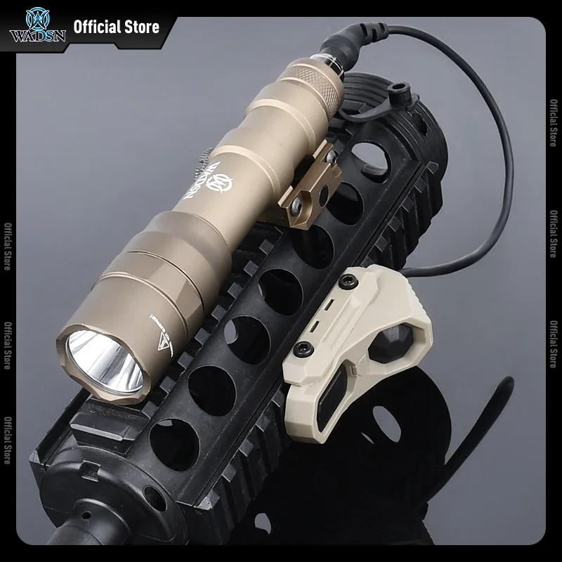 WADSN SF M600 M600DF linterna luz blanca 1400 lúmenes ajuste 20MM Picatinny Rail AXON interruptor de doble función accesorios Airsoft - imagen 4