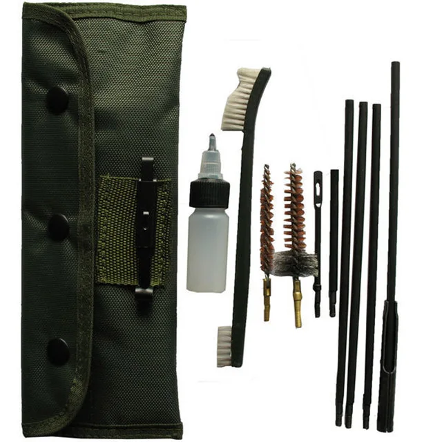 Kit de limpieza de pistola AR15 M16, alfombrilla para todos los rifles de carabina Ruger 10/22 .22 .223 .308, variantes de Boresighter, cepillos de pistola de Rifle táctico - imagen 4