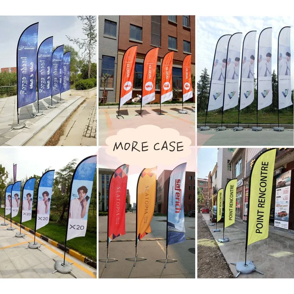 Bandera de plumas de playa, pancarta con impresión personalizada gráfica, cualquier diseño, promoción, celebración de apertura, decoración publicitaria al aire libre
