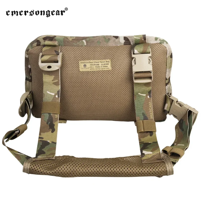 Emersongear-bolsa táctica de Recon de pecho, bolsa de herramientas, chaleco de combate, Panel portador de placa EDC Molle, tiro, caza, equipo Airsoft de nailon - imagen 5