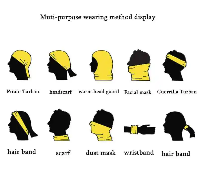 Bufanda de camuflaje deportiva táctica para exteriores, protector solar de camuflaje de jungla, variedad de ciclismo, Bandana mágica de secado rápido para EDC al aire libre - imagen 2