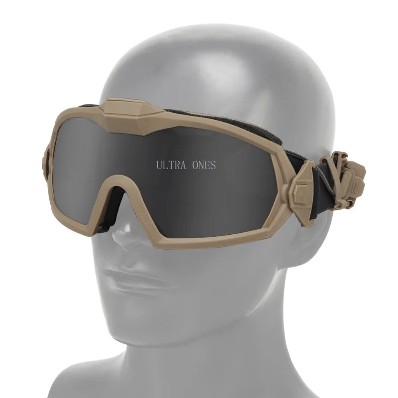 Gafas de Paintball, gafas de motocicleta de 2 lentes con microventilador, protección ocular resistente a los arañazos, gafas de seguridad para caza táctica - imagen 2