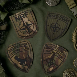 Parche táctico bordado OTAN para uniforme y mochila, insignia