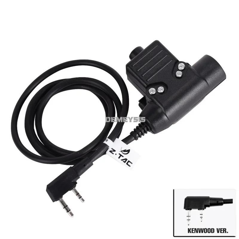 Adaptador de auriculares tácticos U94 PTT Icom / Kenwood / Midland / Motorola Talkabout / auriculares tácticos para teléfono móvil enchufe PTT - imagen 4