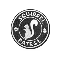 Parche de la patrulla de ardilla con citas de Velcros, Meme táctico, moral, cierre de gancho divertido, insignia bordada para gorra vaquera, mochila Molle