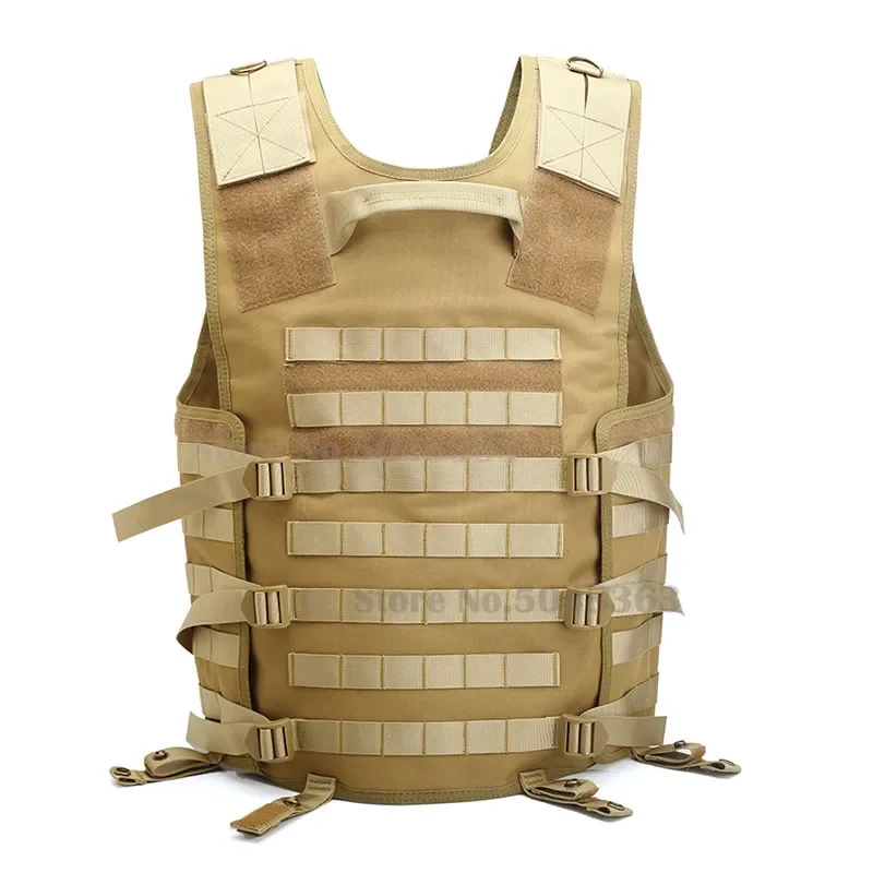 Chaleco táctico Molle militar CS juego de guerra chaleco portador de carga de caza chaqueta de camuflaje Airsoft chaleco ligero ajustable - imagen 4