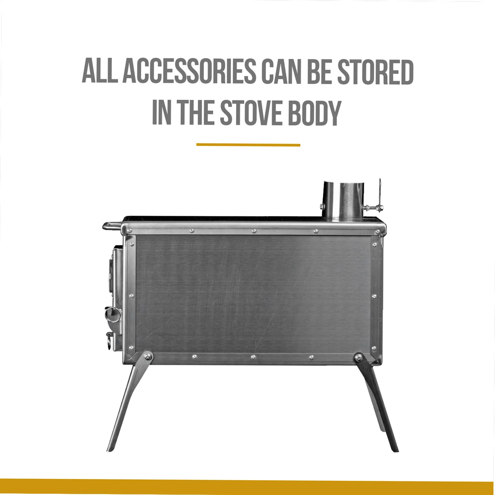 OneTigris Tiger Roar tienda estufa Camping portátil fuego calentador de madera quemador para invierno Camping caza cocina al aire libre Bushcrafting - imagen 4