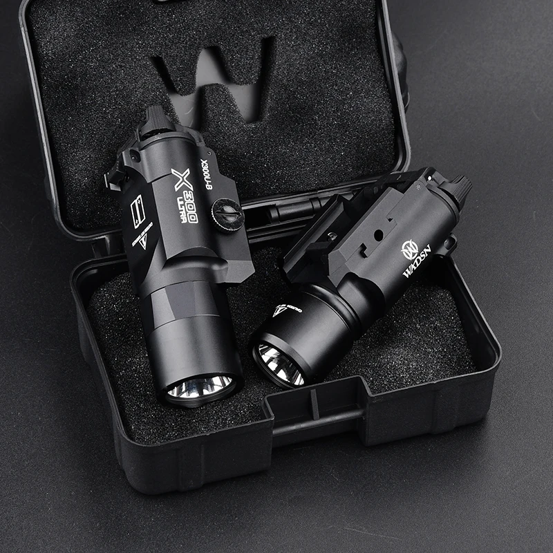 Wadsn táctico XU35 X300 X300U-B X300-B pistola de Metal luz estroboscópica LED luz blanca de explorador compatible con riel Picatinny de 20mm - imagen 5